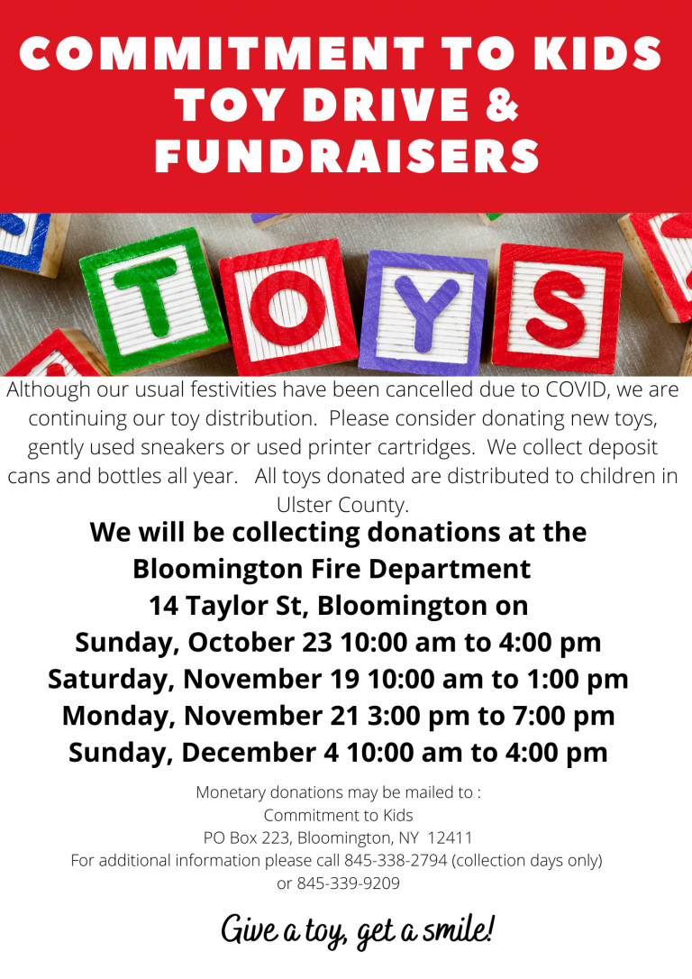 Commitment to Kids Toy Drive & Fundraiser Town of Rosendale, NY
